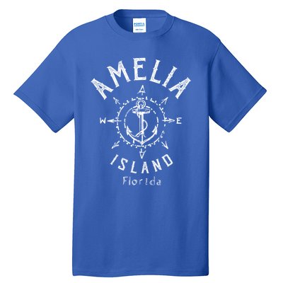 Amelia Island Compass Rose Florida Cute Gift Tall T-Shirt