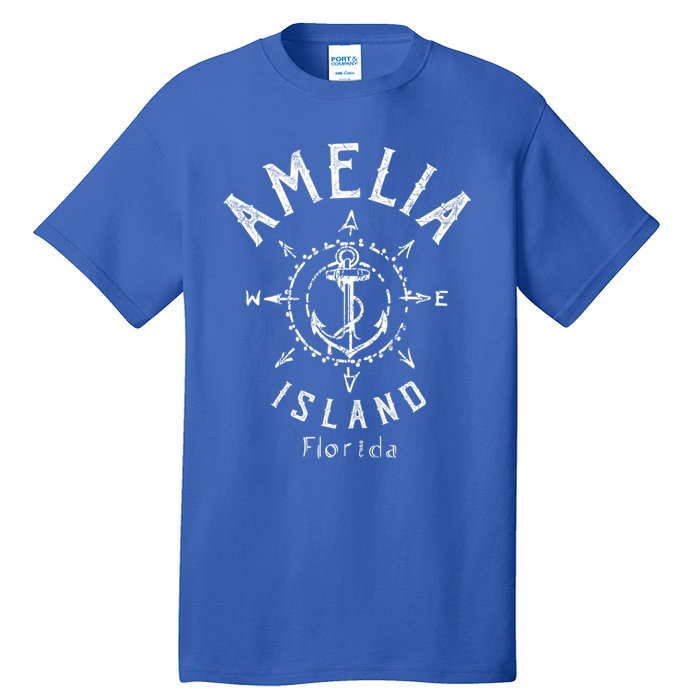 Amelia Island Compass Rose Florida Cute Gift Tall T-Shirt