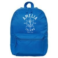 Amelia Island Compass Rose Florida Cute Gift 16 in Basic Backpack