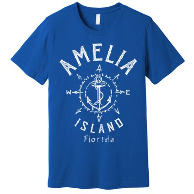 Amelia Island Compass Rose Florida Cute Gift Premium T-Shirt