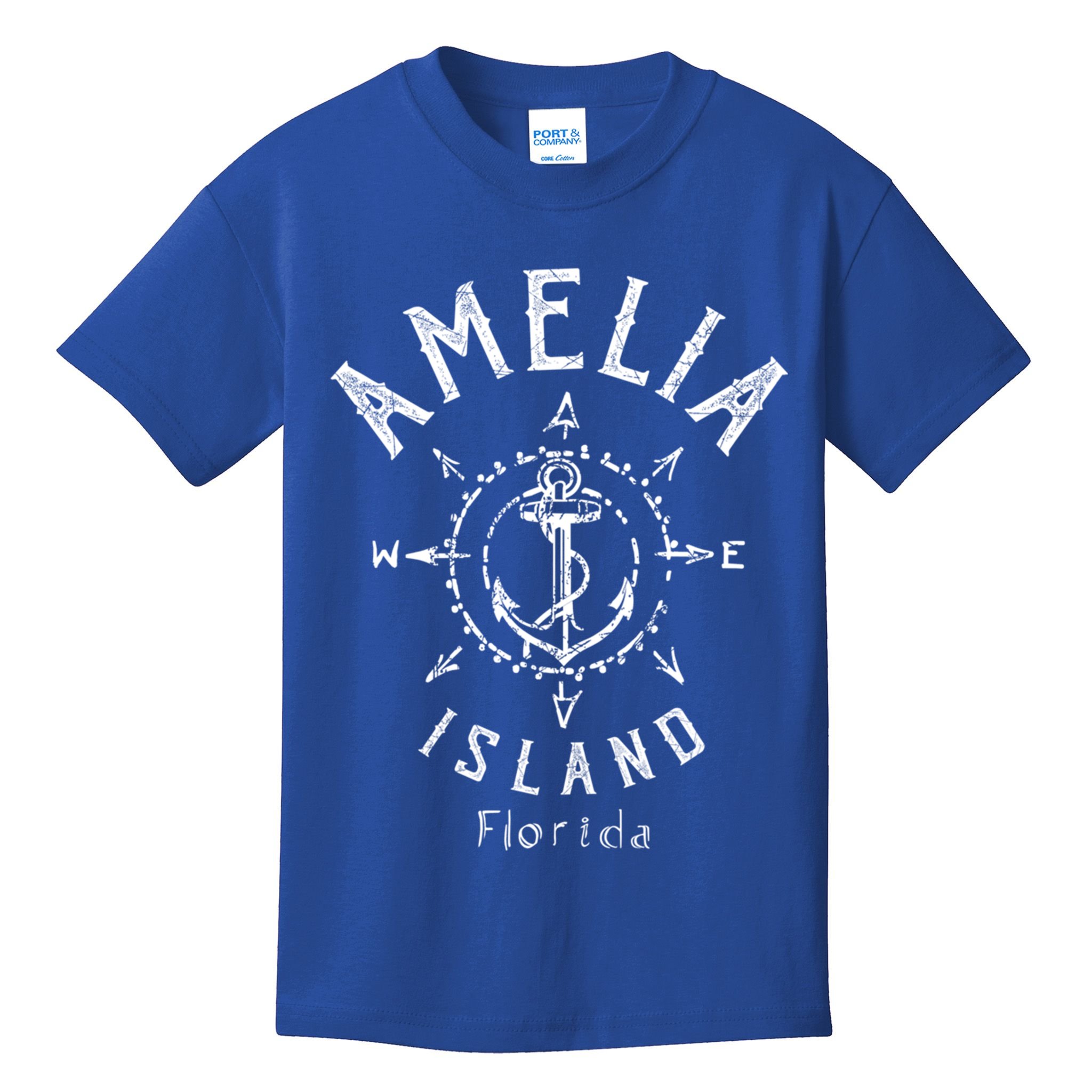 Amelia Island Compass Rose Florida Cute Gift Kids T-Shirt