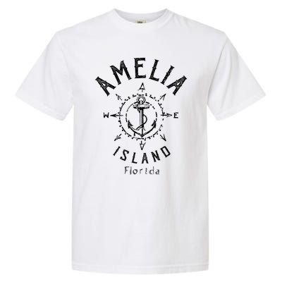 Amelia Island Compass Rose Florida Cute Gift Garment-Dyed Heavyweight T-Shirt