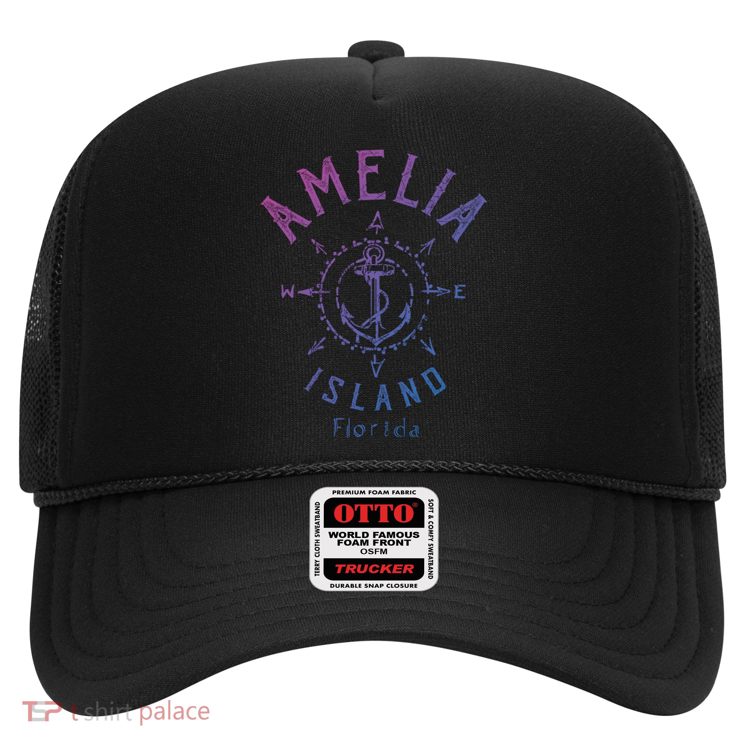 Amelia Island Compass Rose Florida Cute Gift Trucker Hat
