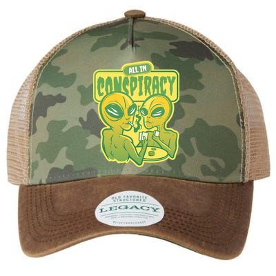 All In Conspiracy Poker Alien Legacy Tie Dye Trucker Hat