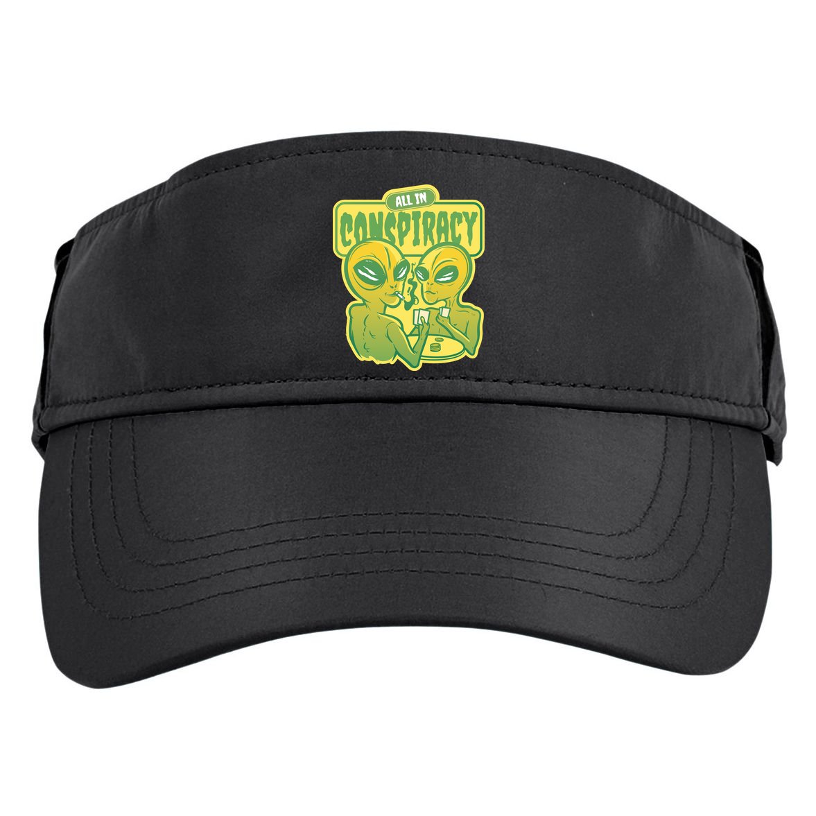 All In Conspiracy Poker Alien Adult Drive Performance Visor