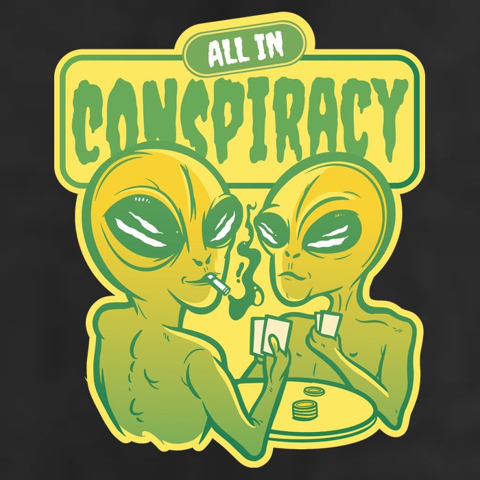 All In Conspiracy Poker Alien Adult Drive Performance Visor