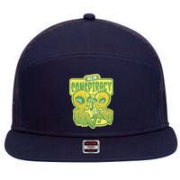 All In Conspiracy Poker Alien 7 Panel Mesh Trucker Snapback Hat