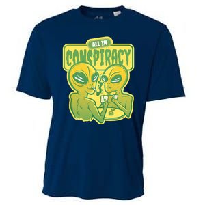 All In Conspiracy Poker Alien Cooling Performance Crew T-Shirt