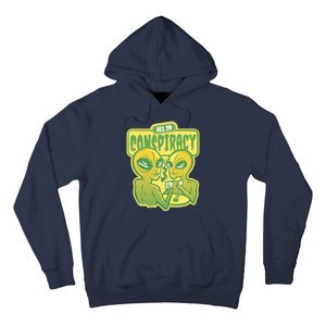 All In Conspiracy Poker Alien Hoodie