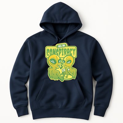 All In Conspiracy Poker Alien Hoodie