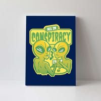 All In Conspiracy Poker Alien Canvas