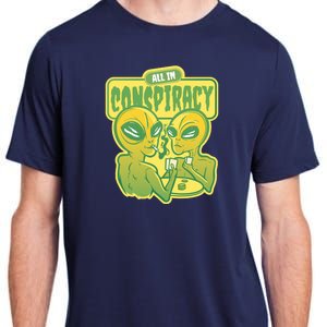 All In Conspiracy Poker Alien Adult ChromaSoft Performance T-Shirt