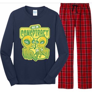 All In Conspiracy Poker Alien Long Sleeve Pajama Set