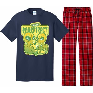 All In Conspiracy Poker Alien Pajama Set