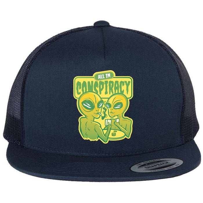 All In Conspiracy Poker Alien Flatbill Hat