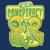 All In Conspiracy Poker Alien Flatbill Hat