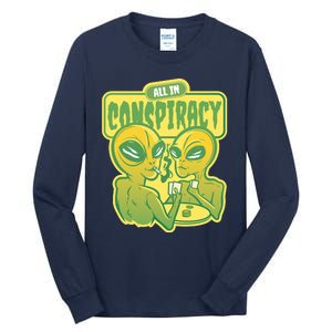 All In Conspiracy Poker Alien Tall Long Sleeve T-Shirt