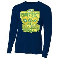 All In Conspiracy Poker Alien Cooling Performance Long Sleeve Crew