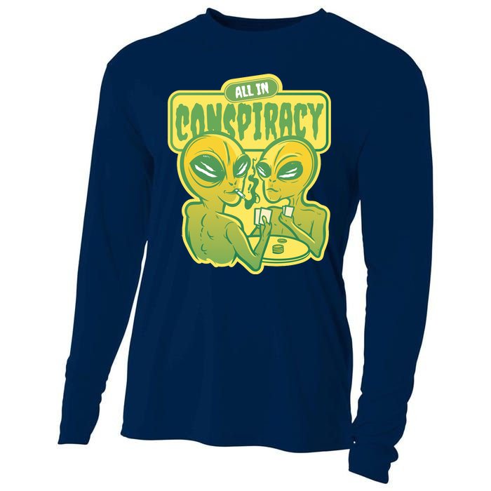 All In Conspiracy Poker Alien Cooling Performance Long Sleeve Crew