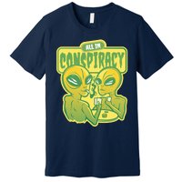 All In Conspiracy Poker Alien Premium T-Shirt