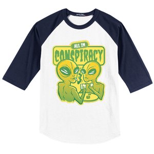 All In Conspiracy Poker Alien Baseball Sleeve Shirt