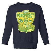 All In Conspiracy Poker Alien Toddler Sweatshirt