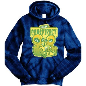 All In Conspiracy Poker Alien Tie Dye Hoodie