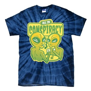 All In Conspiracy Poker Alien Tie-Dye T-Shirt