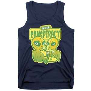 All In Conspiracy Poker Alien Tank Top