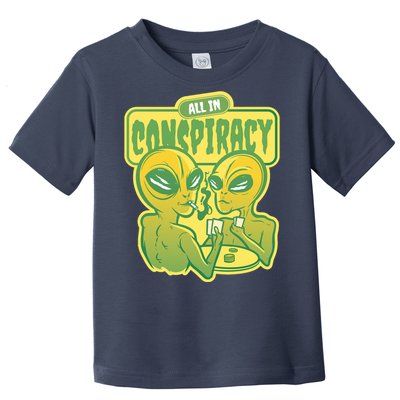 All In Conspiracy Poker Alien Toddler T-Shirt