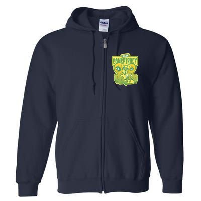 All In Conspiracy Poker Alien Full Zip Hoodie
