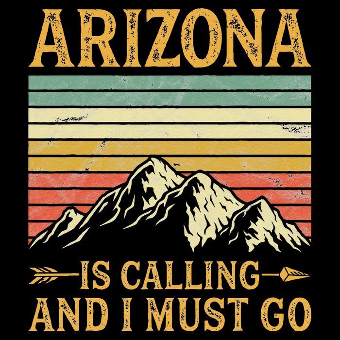 Arizona Is Calling And I Must Go Flexfit Unipanel Trucker Cap