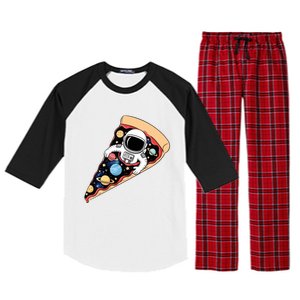 Astronaut In Cosmic Pizza Slice Raglan Sleeve Pajama Set