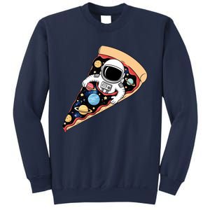 Astronaut In Cosmic Pizza Slice Sweatshirt