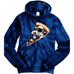 Astronaut In Cosmic Pizza Slice Tie Dye Hoodie