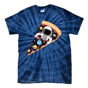 Astronaut In Cosmic Pizza Slice Tie-Dye T-Shirt