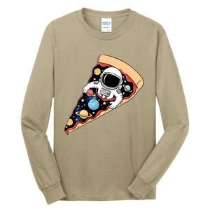 Astronaut In Cosmic Pizza Slice Tall Long Sleeve T-Shirt