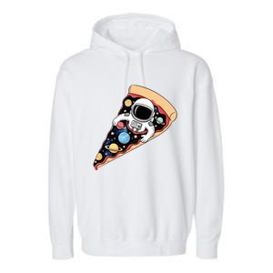 Astronaut In Cosmic Pizza Slice Garment-Dyed Fleece Hoodie