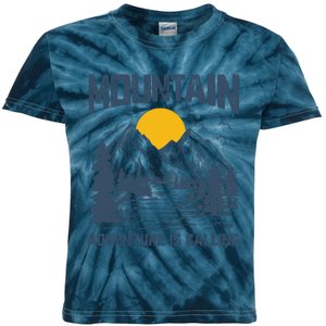 Adventure Is Calling Mountain Kids Tie-Dye T-Shirt