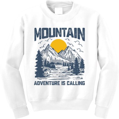 Adventure Is Calling Mountain Kids Sweatshirt