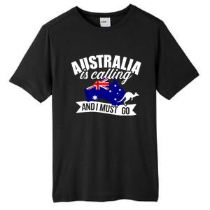 Australia Is Calling And I Must Go Great Gift Tall Fusion ChromaSoft Performance T-Shirt