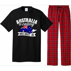 Australia Is Calling And I Must Go Great Gift Pajama Set