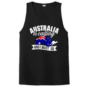 Australia Is Calling And I Must Go Great Gift PosiCharge Competitor Tank