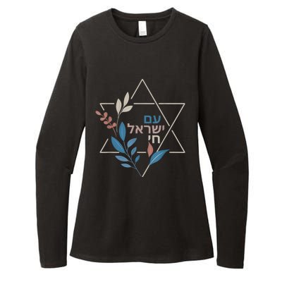 Am Israel Chai Jewish Pride Support Israeli Hebrew Jerusalem Womens CVC Long Sleeve Shirt