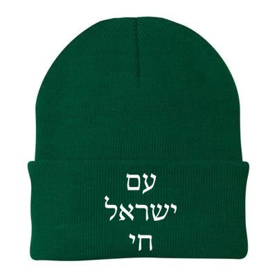 Am Israel Chai Jewish Pride Support Israel Hebrew Jerusalem Knit Cap Winter Beanie