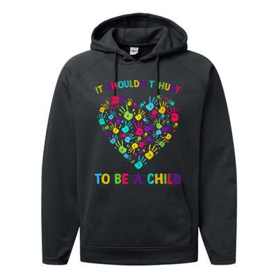 April Is Child Abuse Prevention Month Child Abuse Awareness Performance Fleece Hoodie