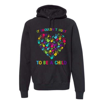 April Is Child Abuse Prevention Month Child Abuse Awareness Premium Hoodie