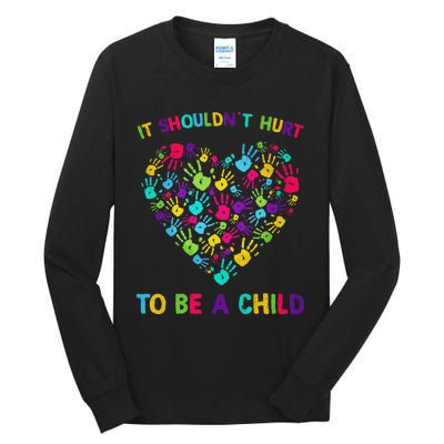 April Is Child Abuse Prevention Month Child Abuse Awareness Tall Long Sleeve T-Shirt