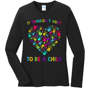 April Is Child Abuse Prevention Month Child Abuse Awareness Ladies Long Sleeve Shirt