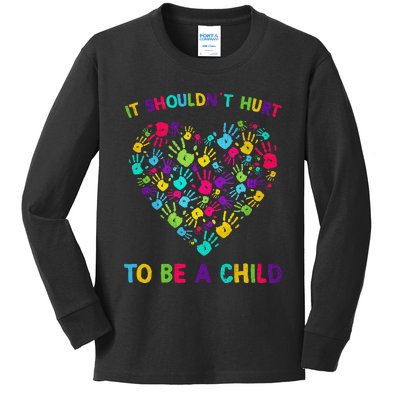 April Is Child Abuse Prevention Month Child Abuse Awareness Kids Long Sleeve Shirt